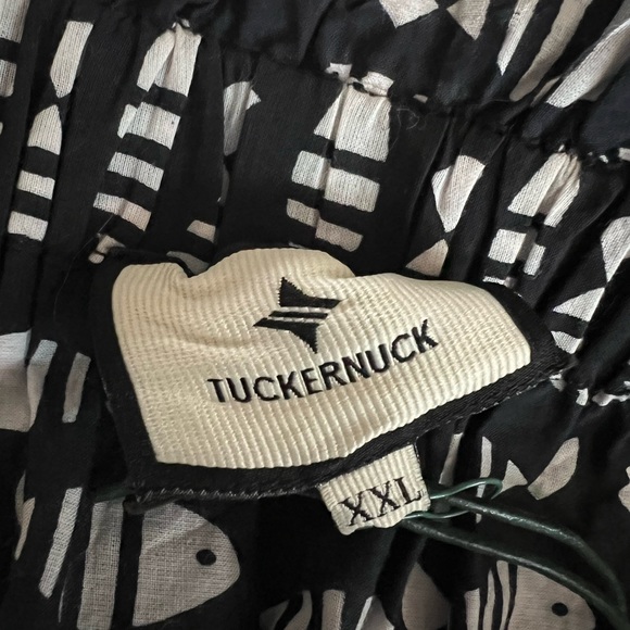 Tuckernuck Piscis Prado Maxi Skirt Ladies size xxl black and white fish design - Picture 9 of 10